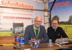 Bernard van Hest, Nawel Amar and Gary van der Linden of HS Tuinbouw Service, which specializes, among other things, in fixing sagging greenhouses.